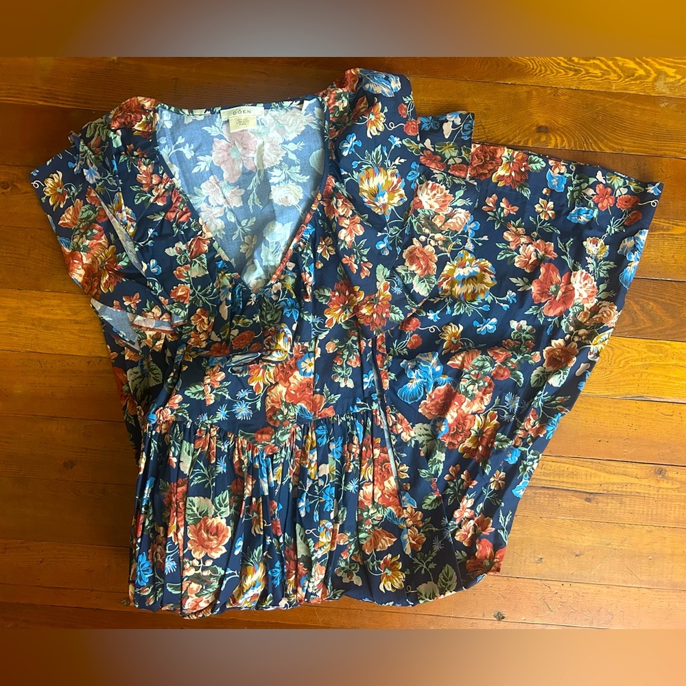Doen Navy Floral Dress Size XS